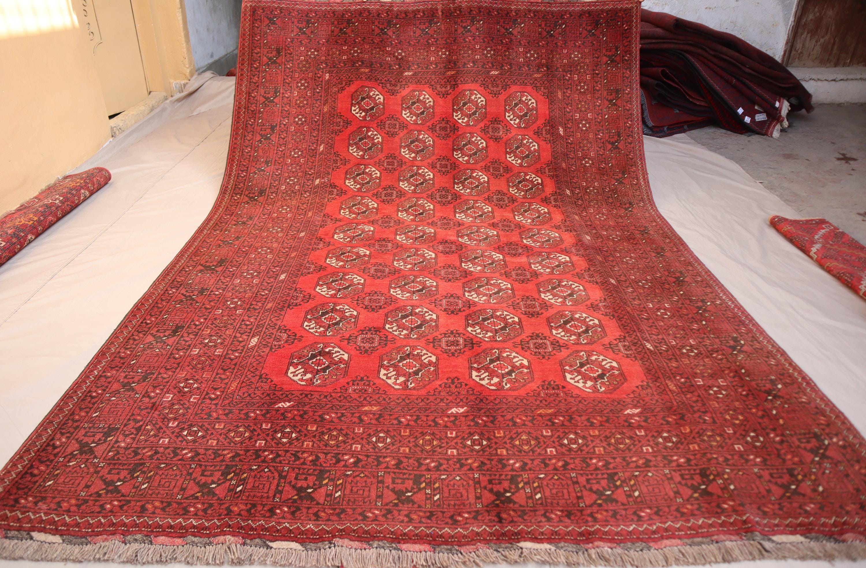 1960年代 アンティーク ラグ 6'6x9'7 フィート トルクメン テケ