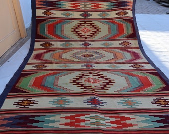 4'9x6'4 ft Antique Kilim Rug, Geometric Vintage Rug, Afghan Handmade Kilim Wool Rug, Turkmen Flatweave Rug, Tribal Soumak Rug, Bedroom Rug