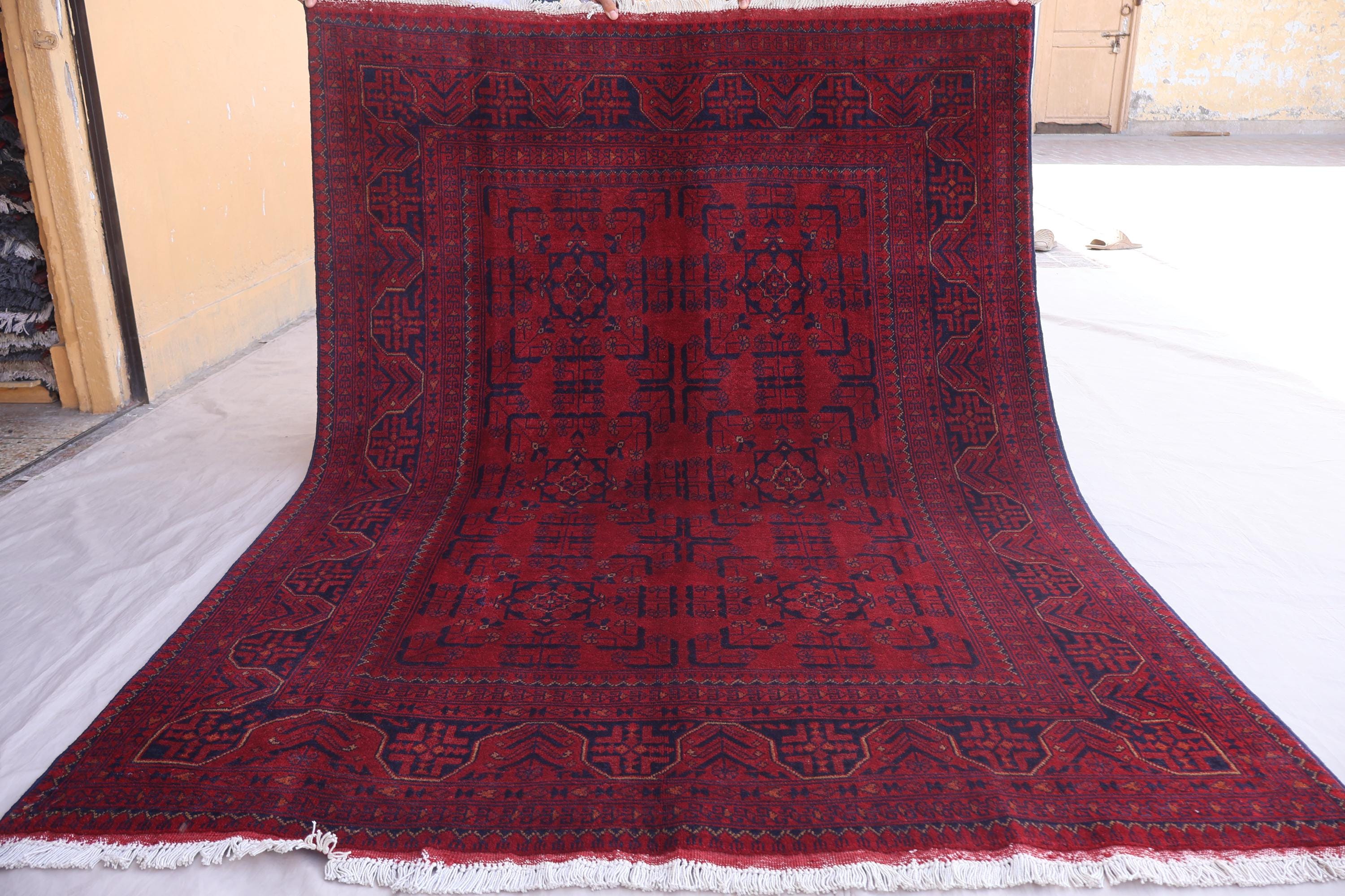 Antique Afghan Rug - Etsy