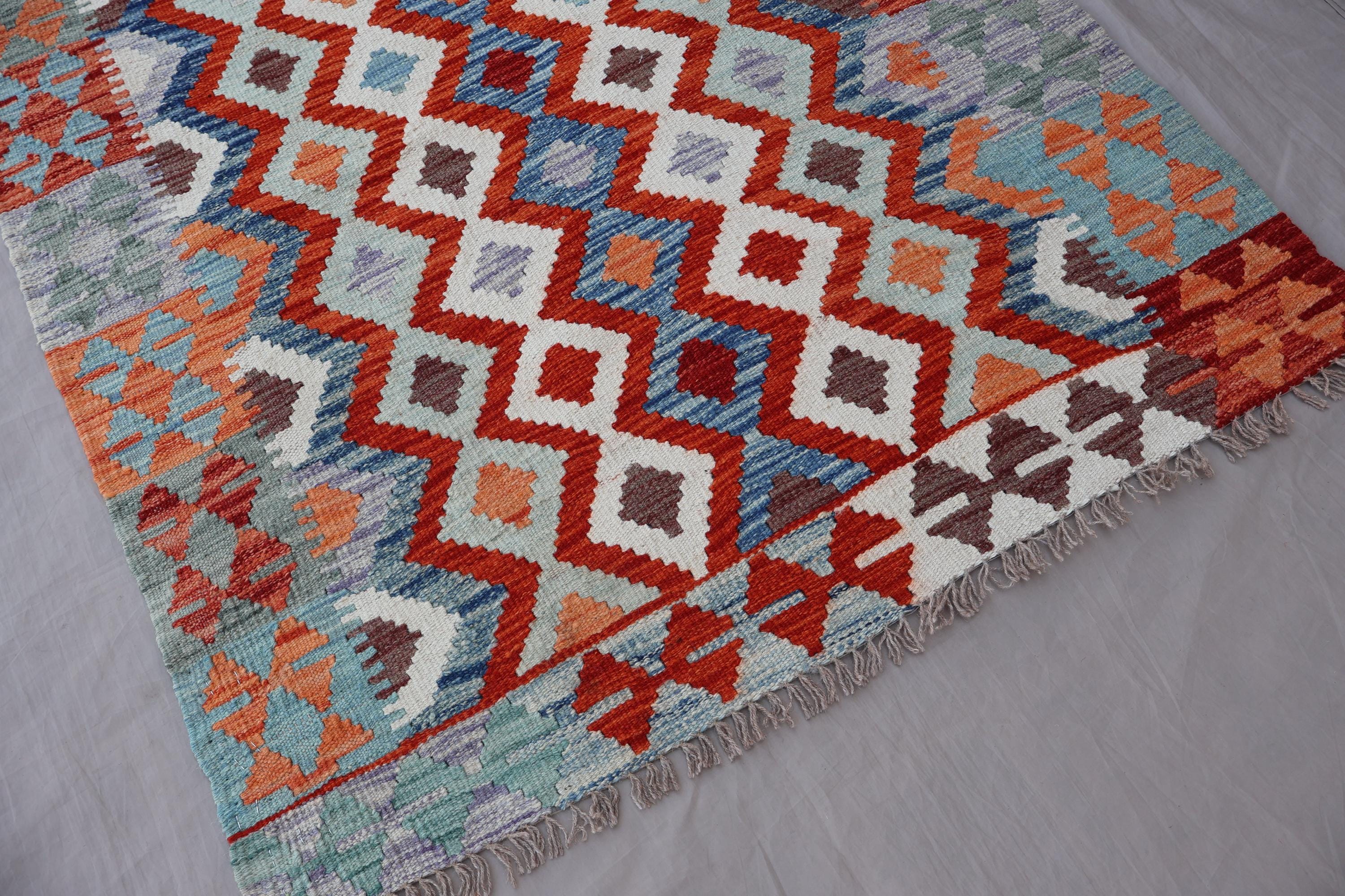 3'3x8'6フィートのランナーラグ、フラットウィーブキリムランナーラグ