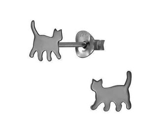 Cat Stud Earrings