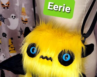 yellow fluffy bag