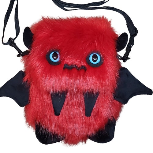 Spooky the Red Floof Monster Friend Backpack/messenger Bag/monster