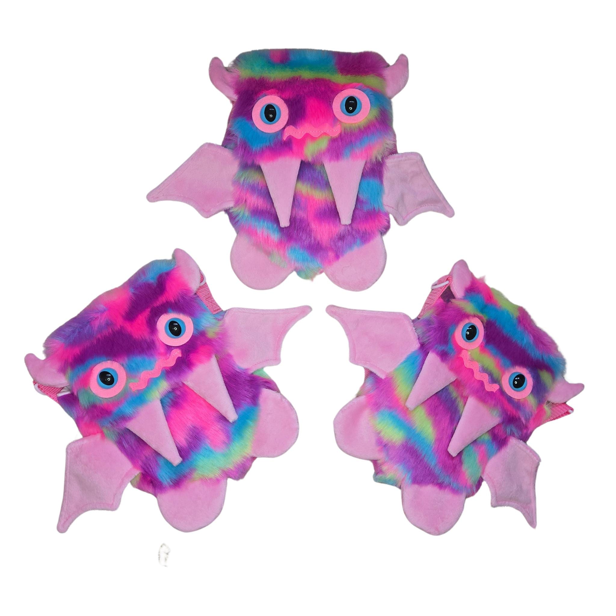 Pink Monster Backpack Pink Rainbow Floof Monster Friend Backpack/messenger Bag/monster ...