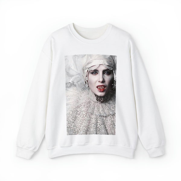 Dracula Vampire Halloween Lucy Westenra Vampyre Wife Bram Stoker Gothic Spooky Victorian Unisex Heavy Blend™ Crewneck Sweatshirt