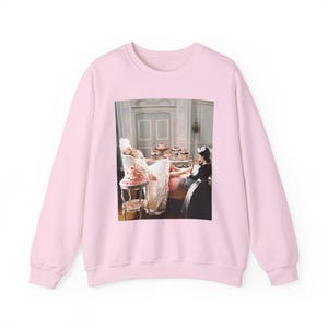 Marie Antoinette Let Them Eat Cake Crewneck Sweatshirt, Rococo French Pink Sweatshirt, Cottage Core Sweatshirt, Girly 00&#39;s Movie Sweatshirt