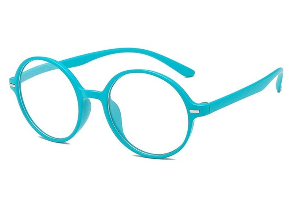 TURQUOISE Round Olivia Reading Glasses Etsy
