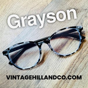 Grayson grey variegated Reading Glasses