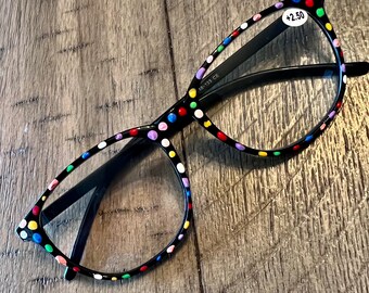 Hand painted reading glasses