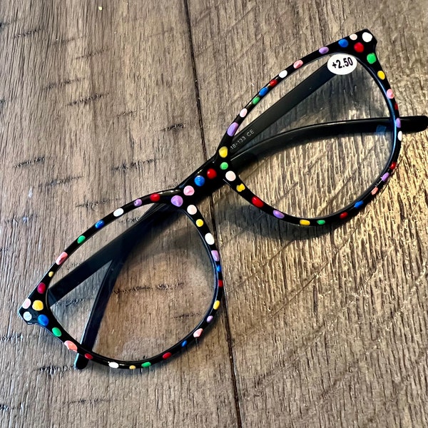 Hand painted reading glasses