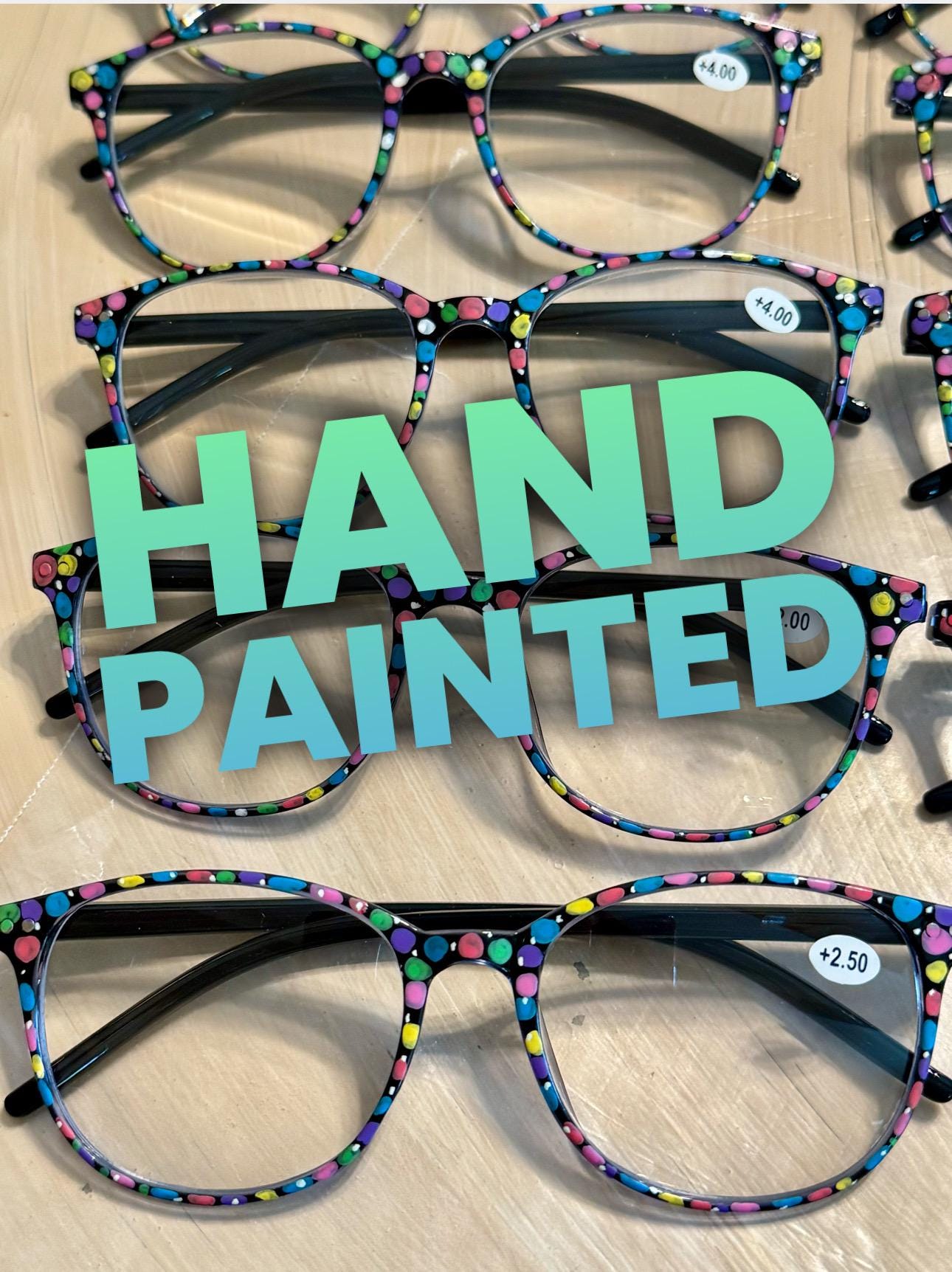 Hand Painted Reading Glasses - Etsy