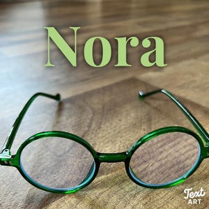 Green (Nora) Round Reading Glasses