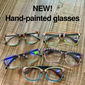 Custom paint “Your”  reading glasses