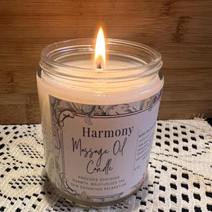 Harmony Massage Oil Candle