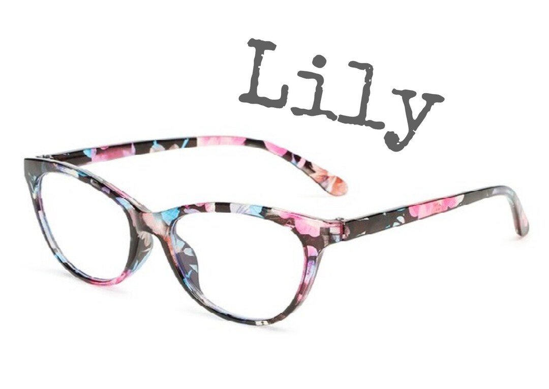 Lily Reading Glasses antiblue Light Etsy