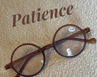 Brown (Patience) Round Reading Glasses