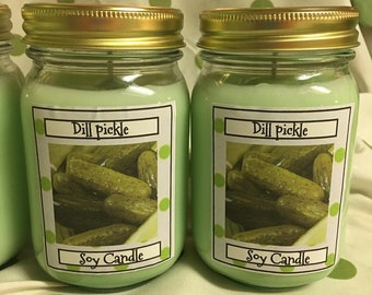 Farmers Market Dill Pickle Soy Candle