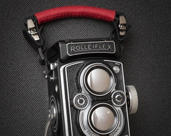 Rolleiflex TLR camera leather strap