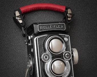 Rolleiflex TLR camera leather strap