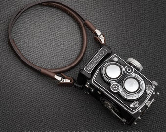 Rolleiflex TLRカメラ用レザーストラップ - Etsy 日本