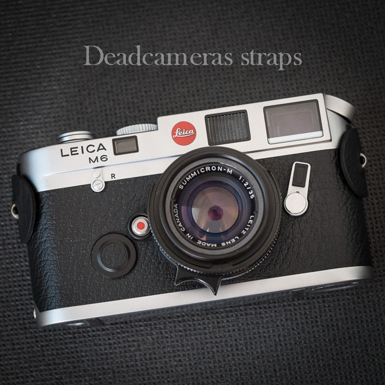 Leather Camera Strap Protectors + 16mm Split Rings - Etsy