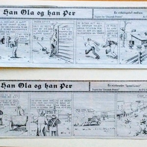 Norwegian-American cartoon 1922, 1925. Slapstick humor.