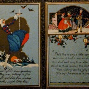 Vintage US Postkarten Weihnachtsmotiv