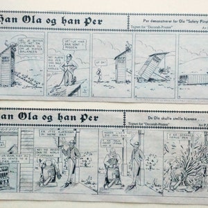 Cartone animato norvegese-americano "Han Ola og han Per", 1921-1922. Umorismo slapstick.