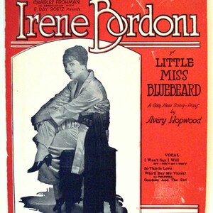 So This Is Love 1923 &quot;Little Miss Bluebeard&quot; Irene Bordoni