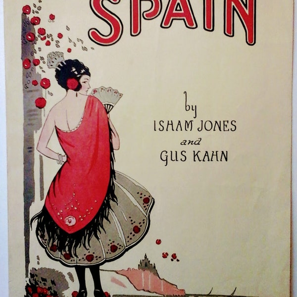 Vintage Sheet Music. Spain, 1924 Pop Song.