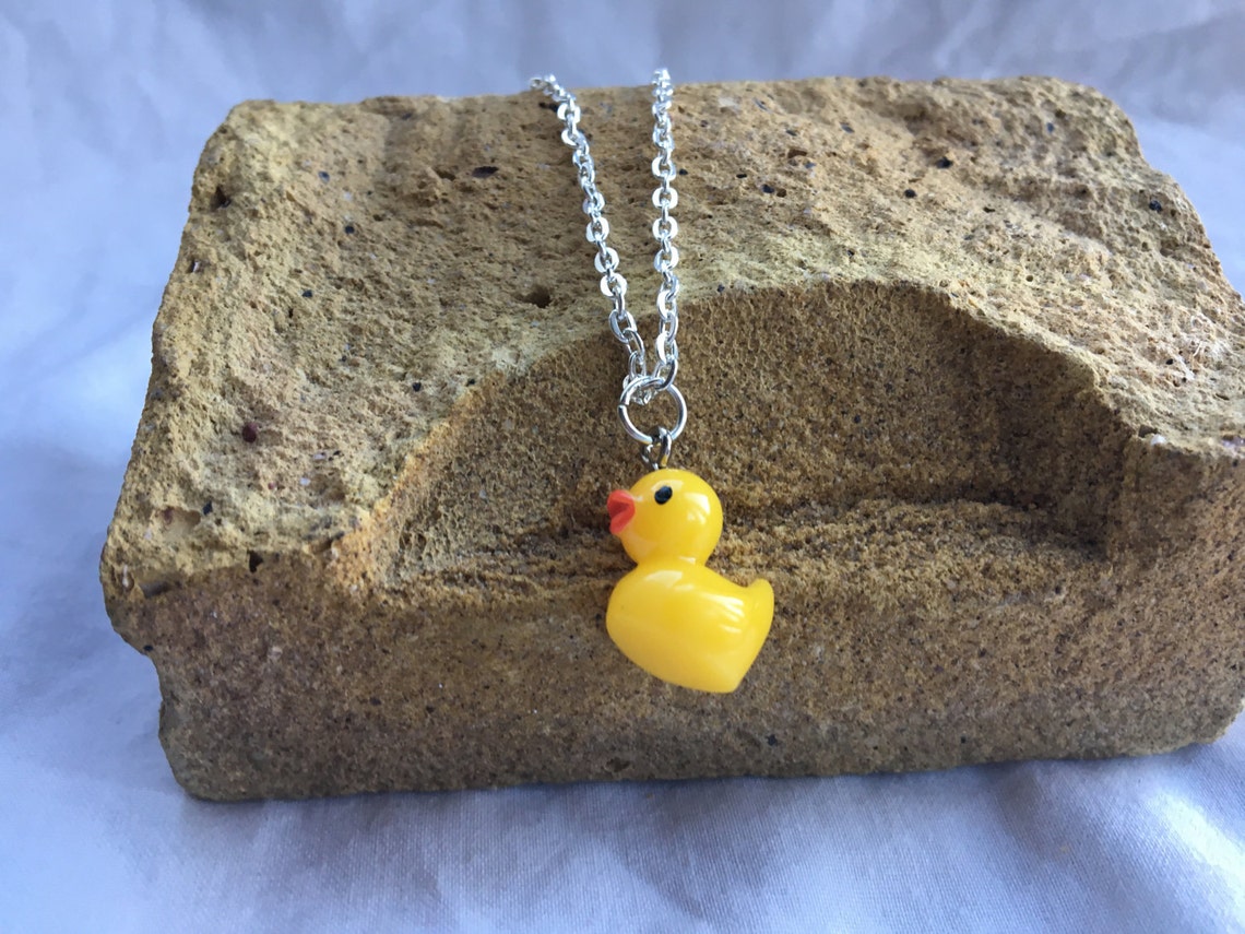 Rubber duck necklace Etsy