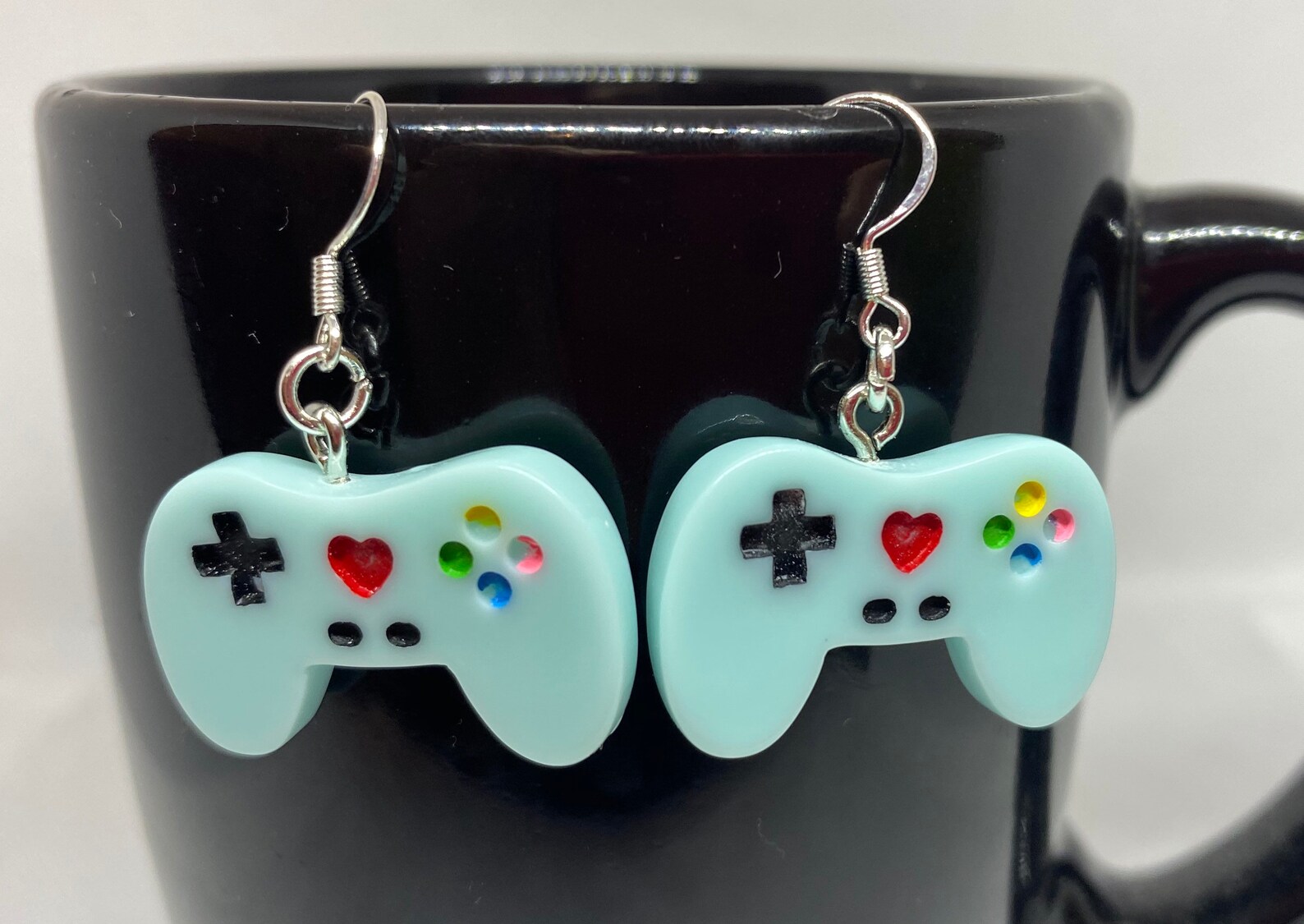 Game Controller Earrings on Sterling Silver Hooks Etsy
