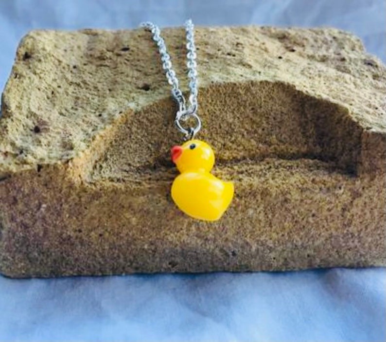 Rubber duck necklace Etsy