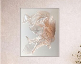 Neutral Wall Art Print, Soft Beige Modern Wall Decor, Atmospheric Quiet Luxury Printable poster