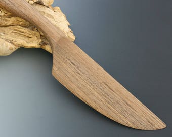 Cake Knife and Server in Black Walnut. Wedding gift. Bridal party gift. Housewarming or birthday gift. Baker or pastry chef essential.
