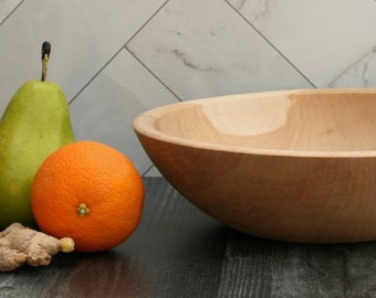 9'' Birch Bowl. Wooden Serving Bowl. Birthday or Housewarming Gift. #3354