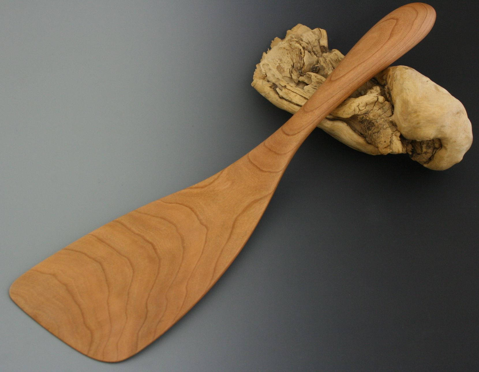 Gran cocina de espátula de madera utensilio de cocina hecho a | Etsy