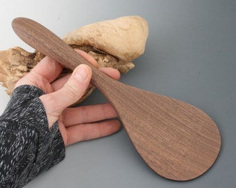 Wooden Rice Paddle Handmade in USA Traditional Japanese Shamoji for Mixing and Serving Rice 