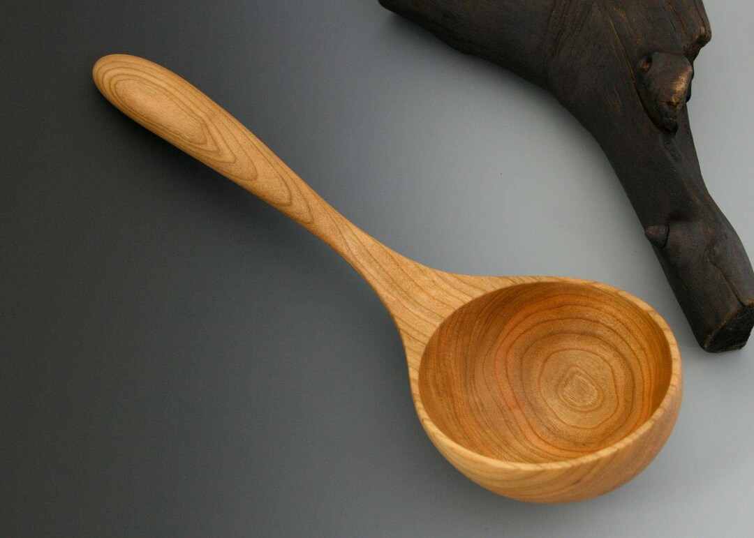 Wood Black Cherry Serving Ladle. Handmade Wooden Kitchen Tool. Etsy