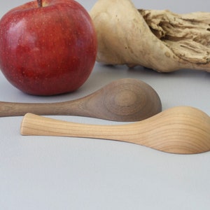 Coffee Scoop in Black Cherry or Black Walnut. Wooden Kitchen Utensil. Handmade Housewarming Gift. Wood Spoon. Measuring Sugar Spice Spoon. image 3