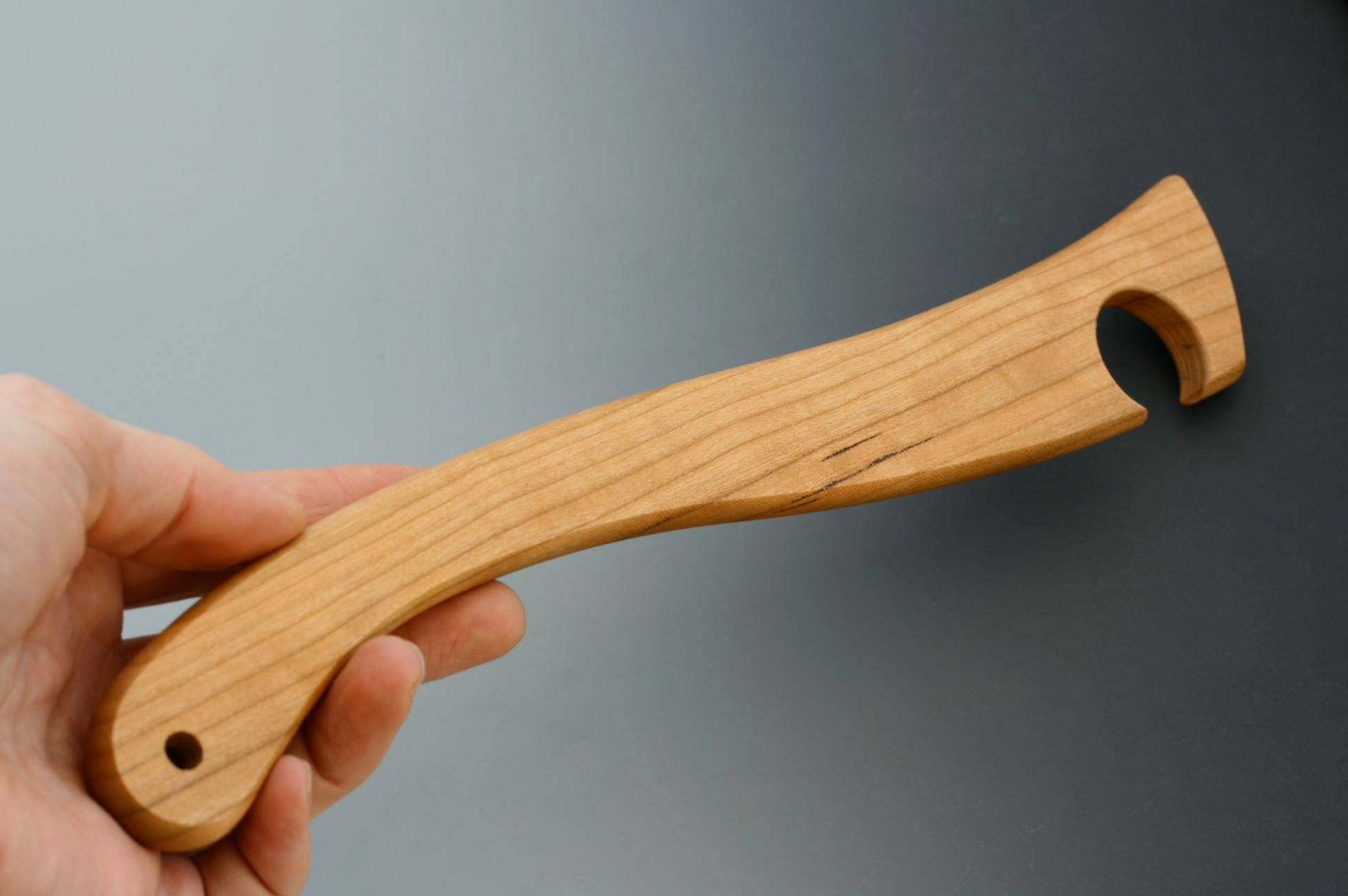 Black Cherry Wood Oven Rack Push/Pull Utensil. Handmade Wood Etsy