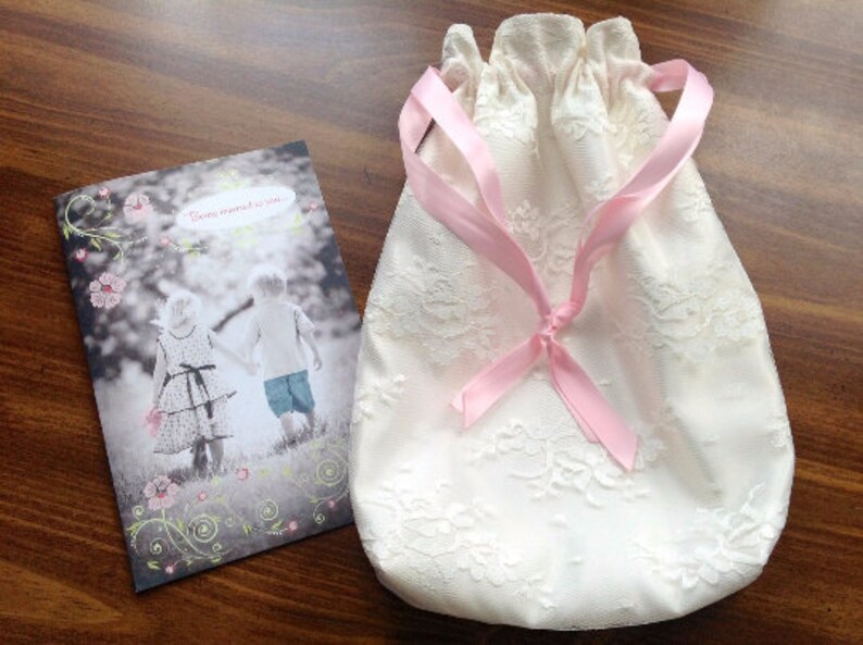 Money Bag for Wedding Day Dollar Dance Bridal Dance Satin Drawstring