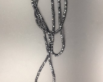 Antique Victorian French Jet Design Necklace