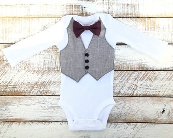 infant bow tie outfit