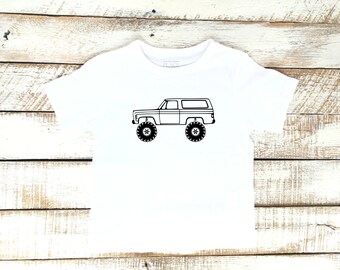 Chevy K5 Blazer, Toddler Boys Shirt, K5 Square Body Shirt, Lifted Blazer Shirt, Chevy, Mud Tires, Truck Graphic Shirt, 4wd