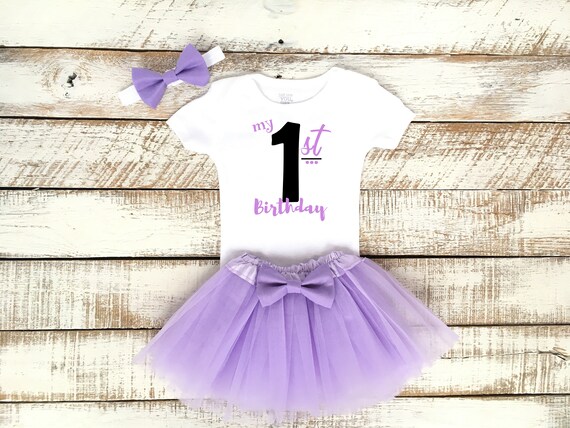 purple first birthday outfit