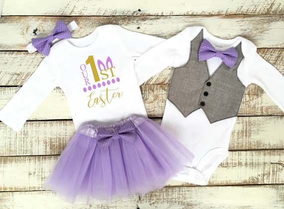 boy girl twin easter outfits