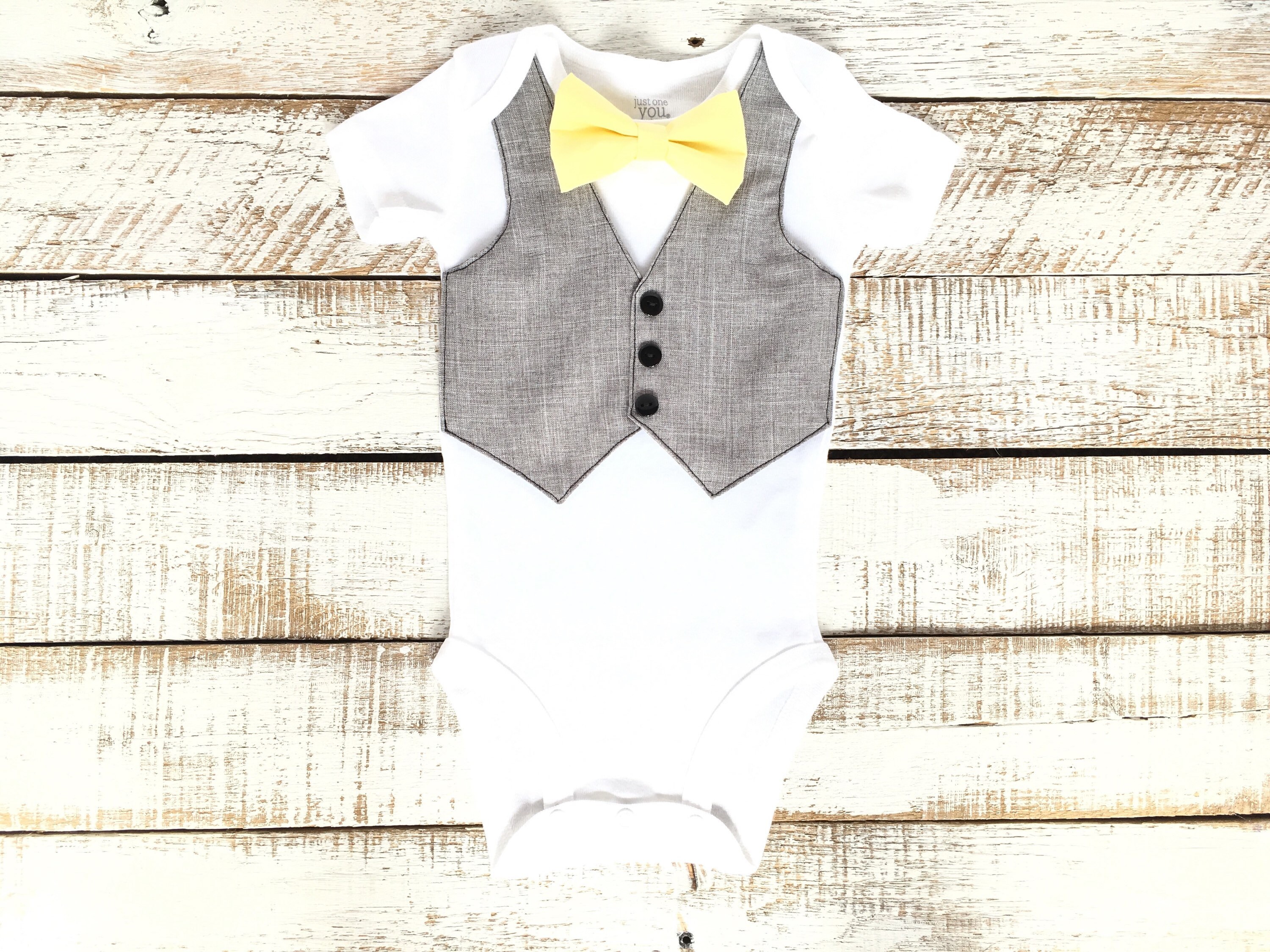 Baby Boy Easter Outfit Pastel Yellow Bowtie Wedding Outfit Etsy