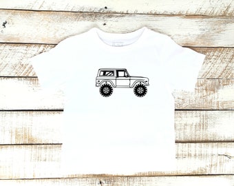 1969-1972 Ford Bronco Toddler Boys Shirt, Toddler Boy Truck Shirt, Lifted Monster Truck Shirt, Mud Truck, 4x4, Rock Crawler