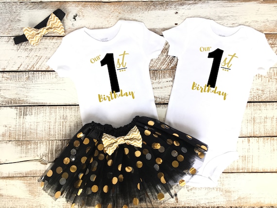 twins first birthday dress